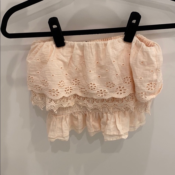 American Eagle Outfitters Pink Strapless Top - Picture 2 of 2